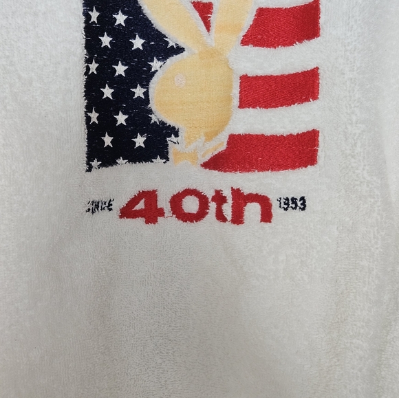 Vintage Playboy Terry Cloth Bathrobe 40th Anniversary - Picture 6 of 9